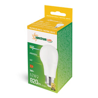 Spectrum LED GLS Lampa E27 230V 9W 4000K Neutralvit 820 lumen 270° Spridning Ej dimbar