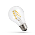 Spectrum LED GLS E27 bulb 3.8W 3000K warm white 806 lumens clear glass A-Class COG filament 230V 5Y warranty