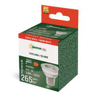 Spectrum LED GU10 230V 4W 3000K Varmvit 315 lumen 38° Glas Spotlight Ej dimbar