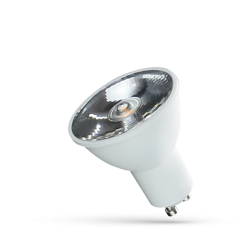 Spectrum LED GU10 230V 6W Neutral White 4000K Spot Light Bulb, 10° Beam, 480 lumens, IP20, CRI 80