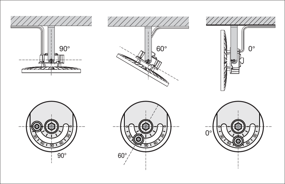 Ledvance LED Highbay Gen 5 75W 13500 lumens 4000K Cool White IP66 Aluminium Black 1-10V Dimmable
