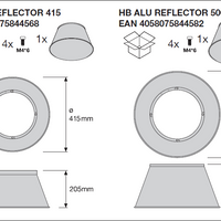 Ledvance LED Highbay Gen 5 75W 13500 lumens 4000K Cool White IP66 Aluminium Black 1-10V Dimmable