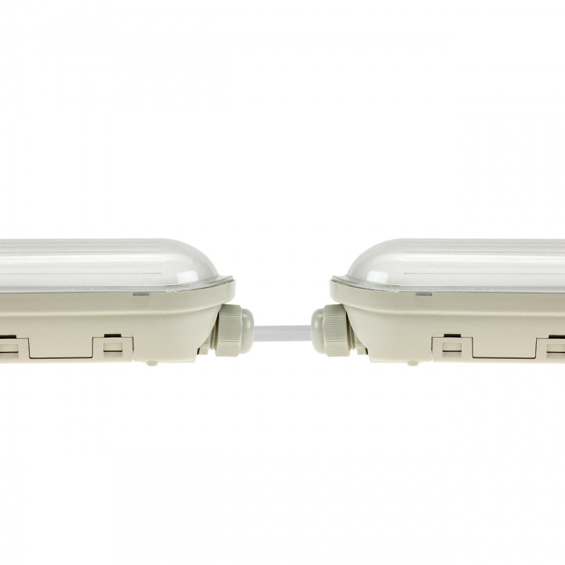 Spectrum LED LIMEA GIGANT Hermetic 1200mm 38W 6000K 230V IP65 IK10 Cold White Ceiling or Suspended Light Gray