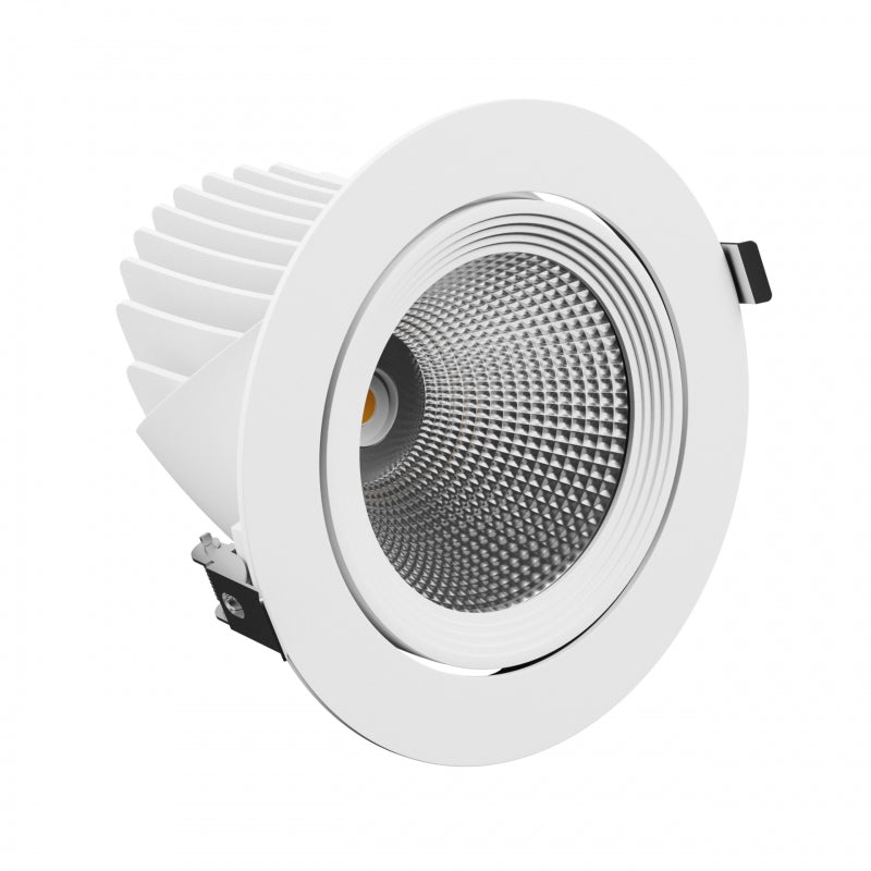 Spectrum LED SILENA 2 infälld downlight 40W 230V 4000K 5000 lumen CRI 80 50° Vit IP20 aluminium