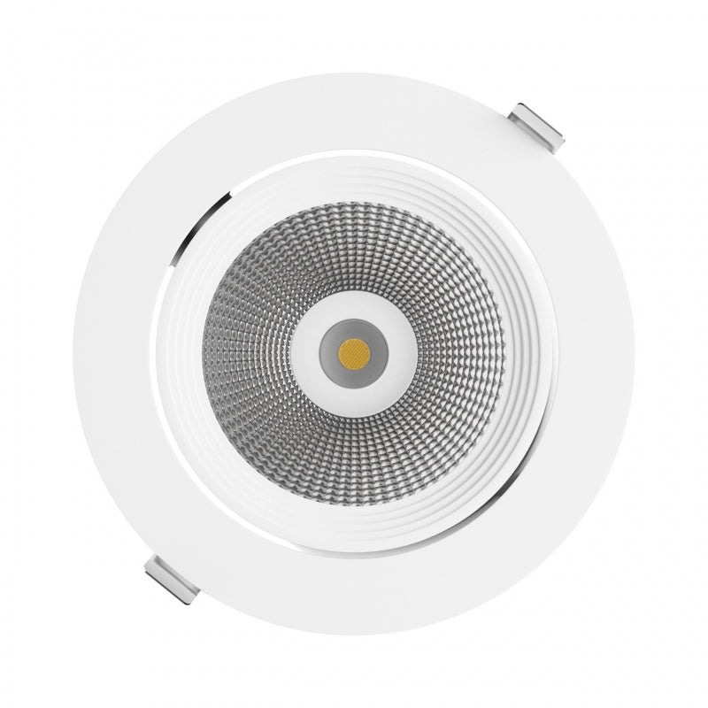 Spectrum LED SILENA 2 infälld downlight 40W 230V 4000K 5000 lumen CRI 80 50° Vit IP20 aluminium