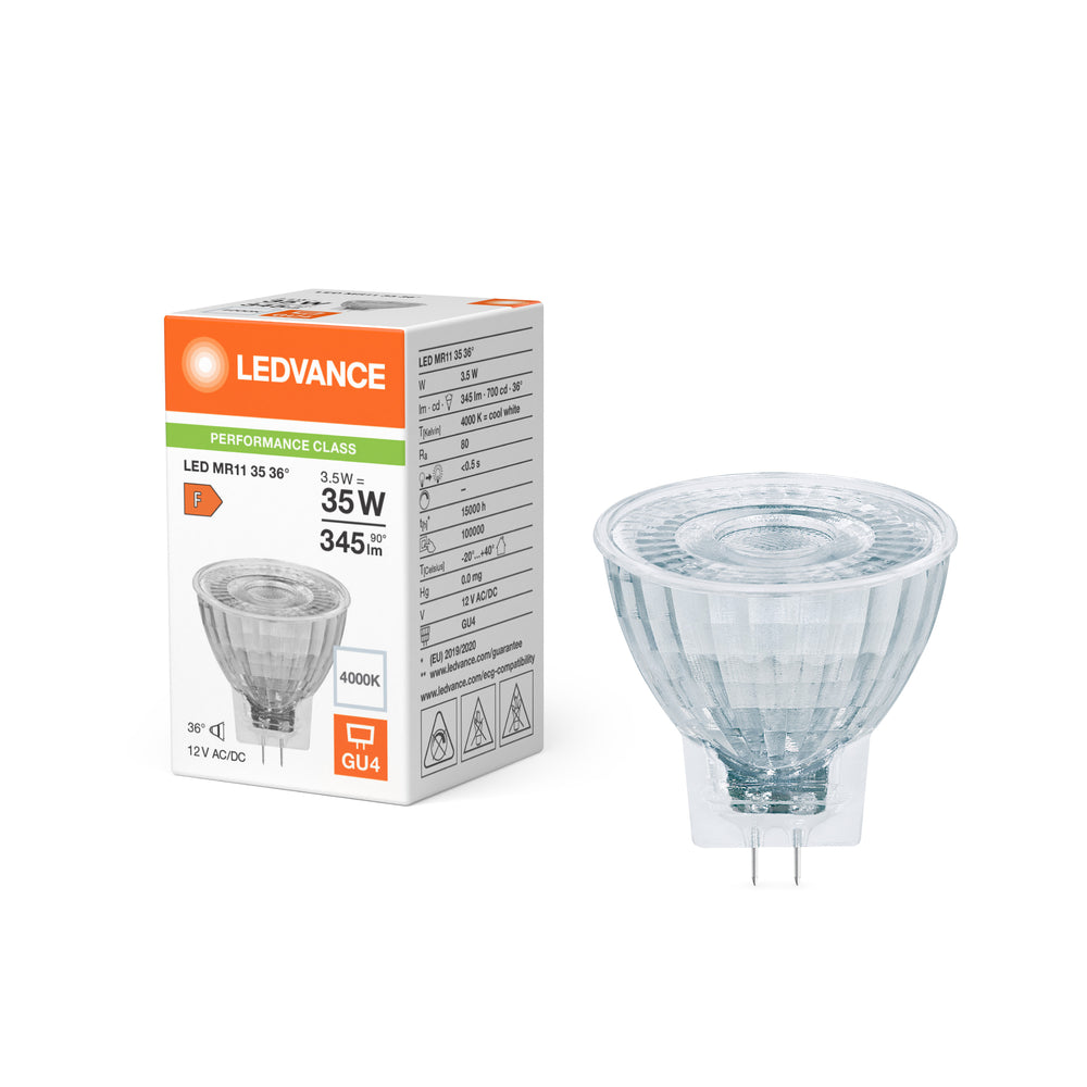 Spectrum LED Spot Reflektor GU4 MR11 4.2W 4000K 345 lumen 36D Kallvit ersätter 35W