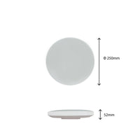 Spectrum LED taklampa för utanpåliggande montering 18W 6000K 230V IP54 2050 lumen Vit Svart rund 250mm
