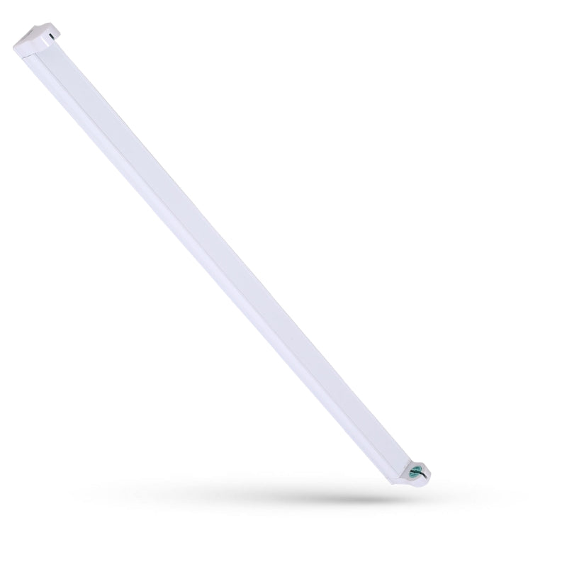 Spectrum LED tube fixture 600mm, ceiling mount, White steel housing, G13 socket, IP20, CRI 80
