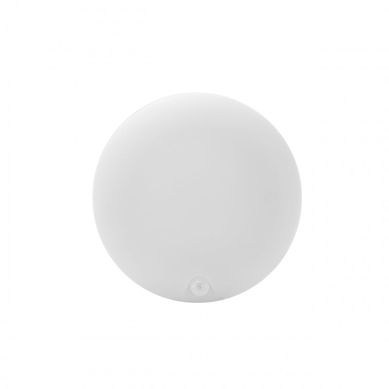 Spectrum NYMPHEA PROXI PIR LED Taklampa 18W 230V 4000K 2200 lumen 120° IP54 Rund Vit Ytmonterad