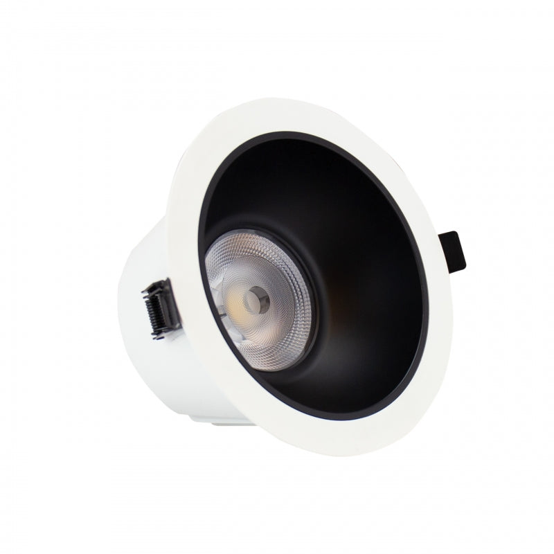 Spectrum ORBITO LED Downlight 14-27W 4000K 230V IP44 CRI 90 UGR<19 Vit Rund Svart Reflektor Infälld