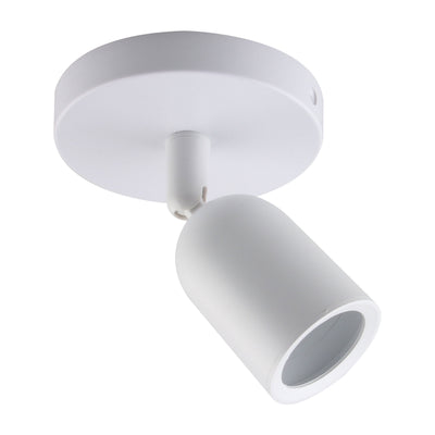 Spectrum SOLIS GU10 LED takspotlight, utanpåliggande montering, 230V, IP20, Vit, 120x145mm
