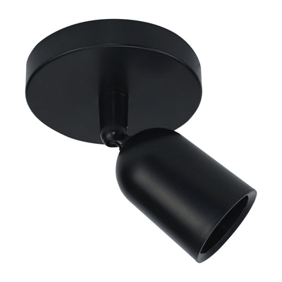 Spectrum SOLIS GU10 LED ytmonterad spotlampa Svart 230V IP20 120x145mm utbytbar lampa redo