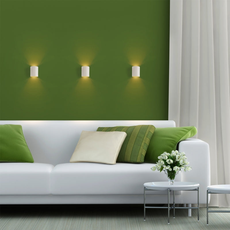 Spectrum SQUALLA G9 LED takrörslampa, ytmonterad, IP20 Vit Guld, max 7W, aluminiumhölje