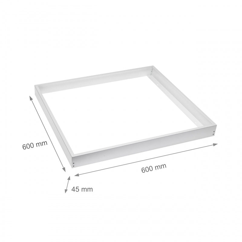 Spectrum ytmonteringsram för ALGINE LINE och ALGINE PREMIUM 600x600mm LED-paneler, Vit
