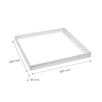 Spectrum ytmonteringsram för ALGINE LINE och ALGINE PREMIUM 600x600mm LED-paneler, Vit