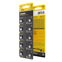 Technik Alkaline knappcellsbatteri AG1 LR60 364 1.5V 10-Pack pålitliga knappbatterier för klockor och elektronik