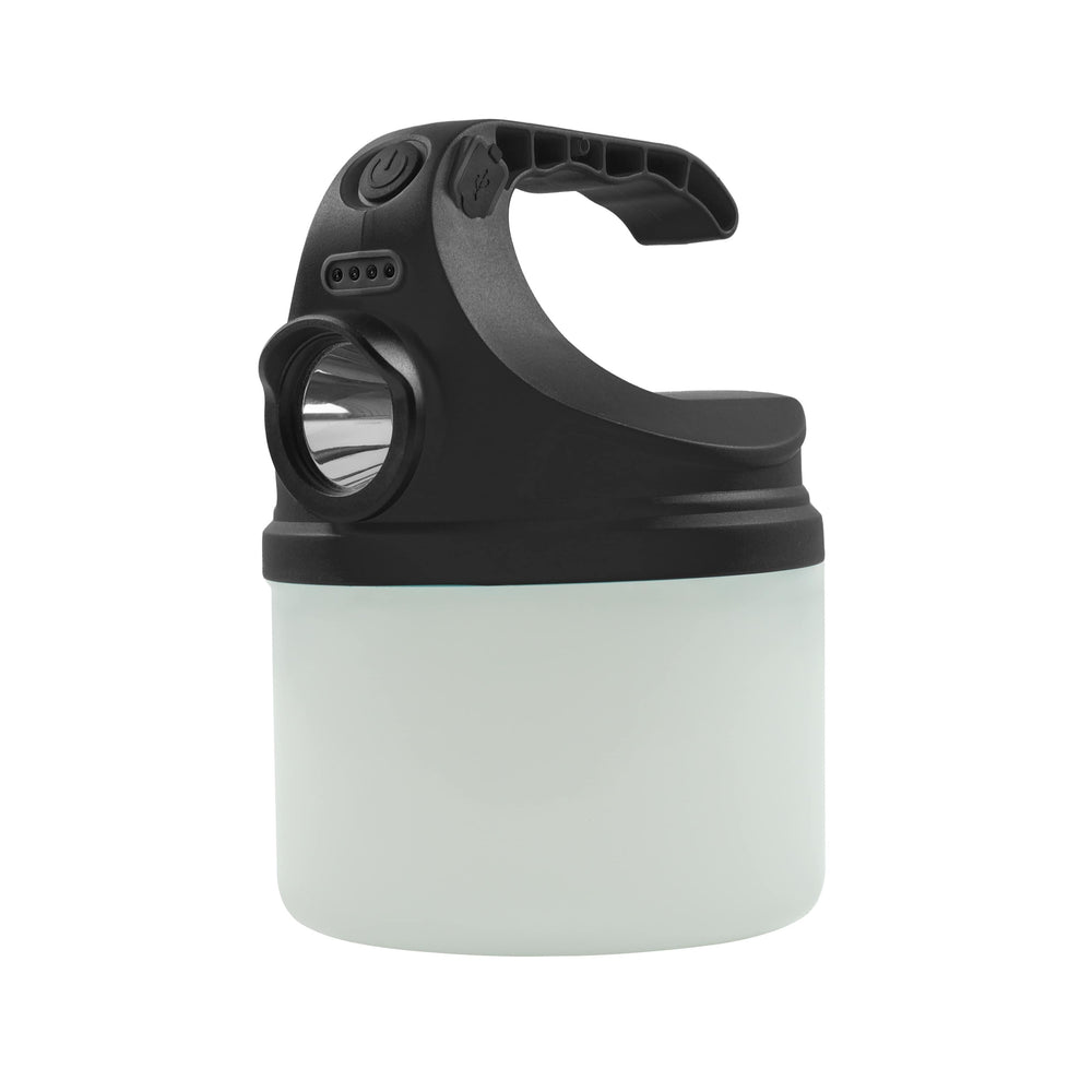 Technik Campinglampa C40 uppladdningsbar LED 500 lumen Vit IP44 med USB-laddning och 3 ljusstyrkelägen