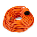 Technik extension cable 30m 3x1.5mm² orange, 16A EU socket, 250V max, indoor outdoor use