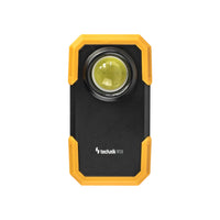 Technik LED ficklampa W20 COB 250 lumen, drivs av 3xAAA, vit plastkropp, IPX2 med magnet och klämma