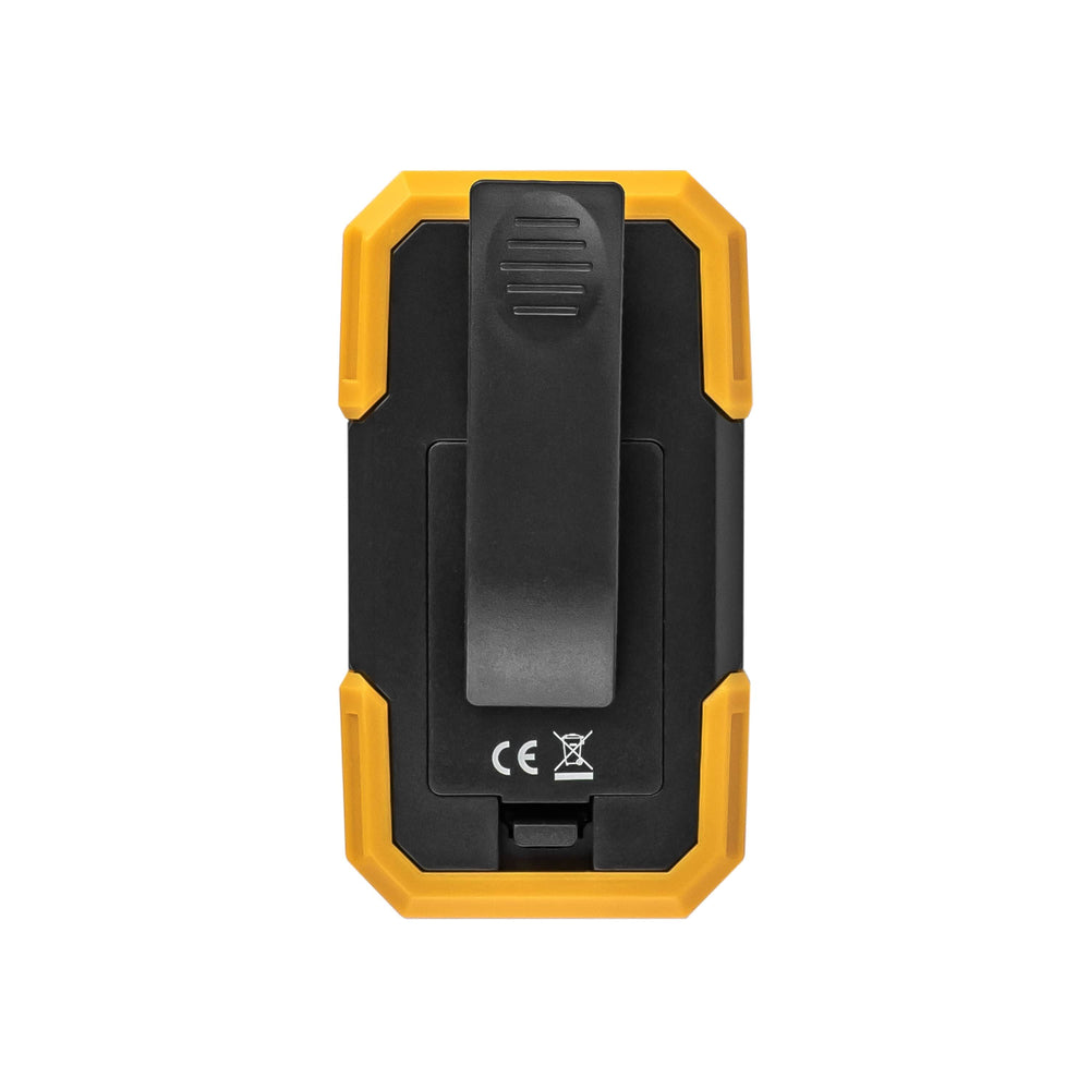 Technik LED ficklampa W20 COB 250 lumen, drivs av 3xAAA, vit plastkropp, IPX2 med magnet och klämma