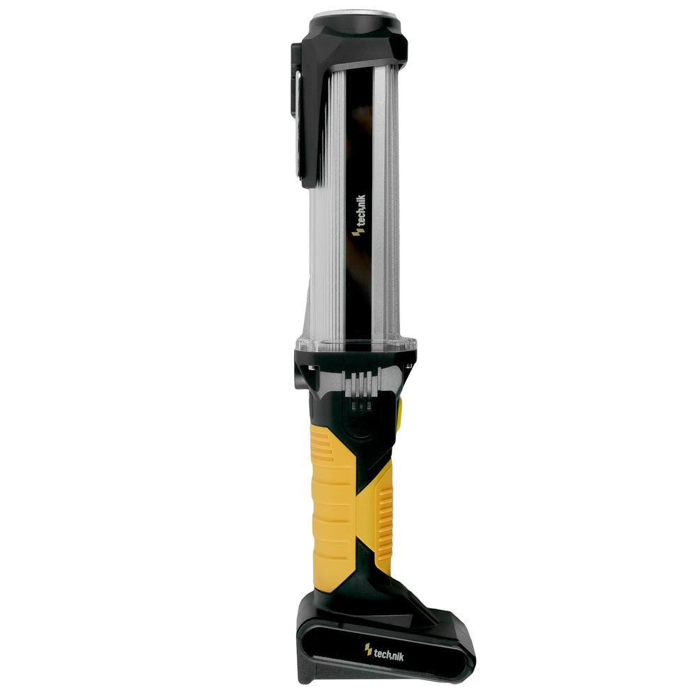 Technik LED Ficklampa W50 COB+XPG 1000 lumen Vit IP55 med USB Type-C uppladdningsbart batteri och Powerbank