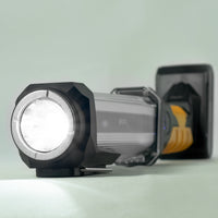 Technik LED Ficklampa W50 COB+XPG 1000 lumen Vit IP55 med USB Type-C uppladdningsbart batteri och Powerbank