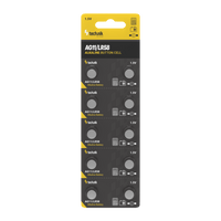Technik Platinum AG11 LR58 362 1.5V alkaliskt knappcellsbatteri 10-pack för klockor och småelektronik