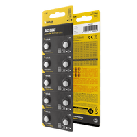 Technik Platinum AG3 LR41 192 392 1.5V Alkalisk knapcellsbatteri 10-pack för klockor och små enheter