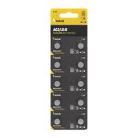 Technik Platinum AG3 LR41 192 392 1.5V Alkalisk knapcellsbatteri 10-pack för klockor och små enheter