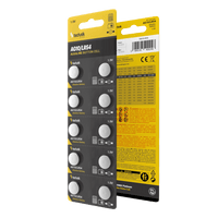 Technik Platinum Alkalisk knappcellsbatteri AG10 LR54 189 389 1.5V B10 Förpackning med 10 för pålitliga små enheter