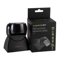 Thorgeon LED rörelsesensor Svart utanpåliggande 180° IP65 max 300W 220-240V CE RoHS