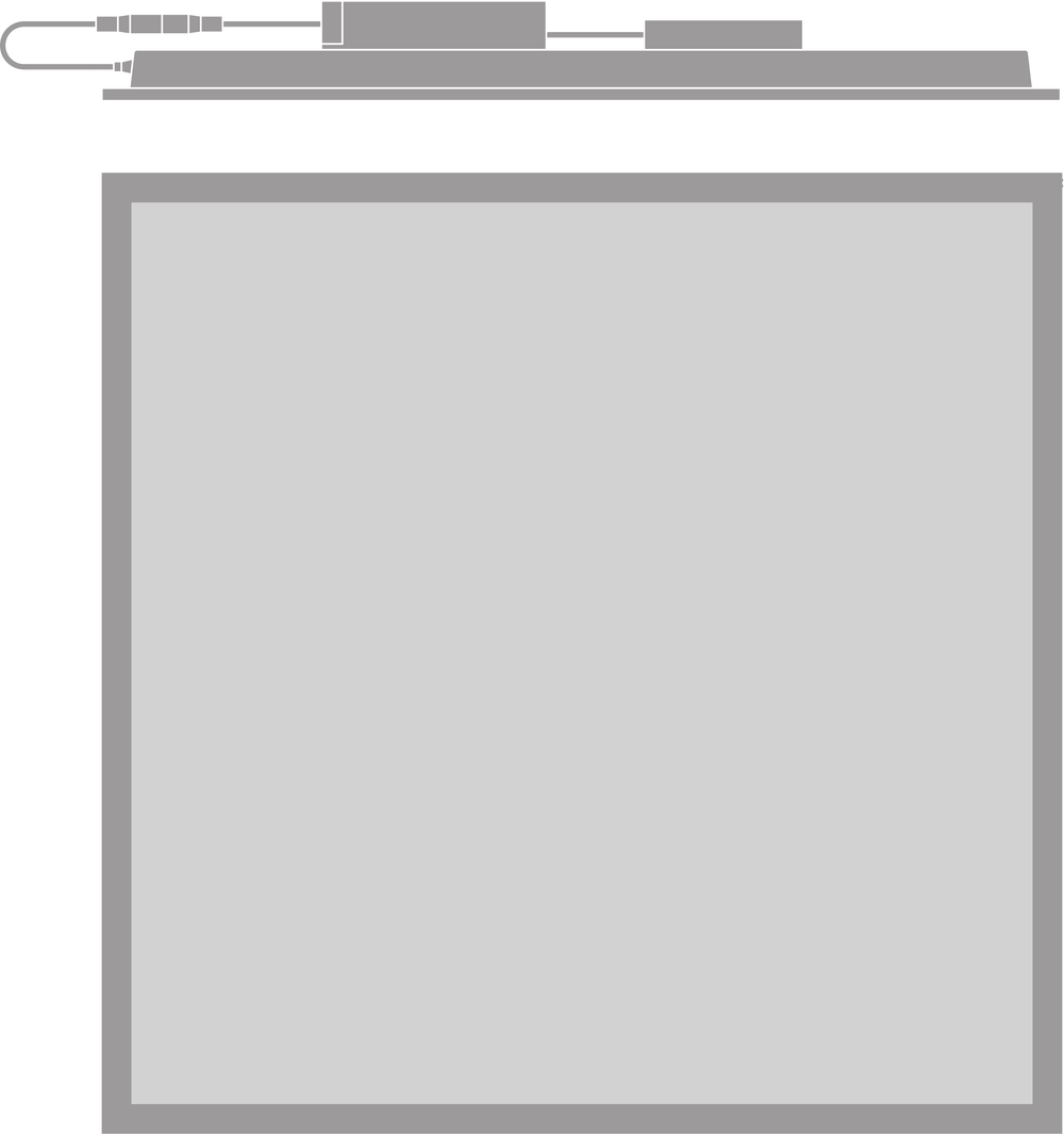 Tsong LED panel 33W 4320 lumen 4000K 230V IP20 CRI 80 aluminium vit 60x60cm comfort-serien