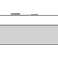 Tsong LED panelarmatur 33W 3000K 4320 lumen 120x30cm UGR<19 IP20 aluminium vit flimmerfri