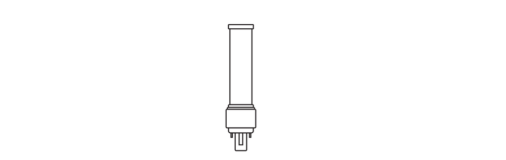 Ledvance LED PLC Dulux D 10.5W 1521 lumens 3000K G24Q-3 2Pin Lamp, Warm White, 230V, CRI 80, 120° Beam
