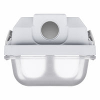 Tsong LED lysrörsarmatur 120cm IP65 vattentät för dubbel LED-rör, aluminium matt guld finish