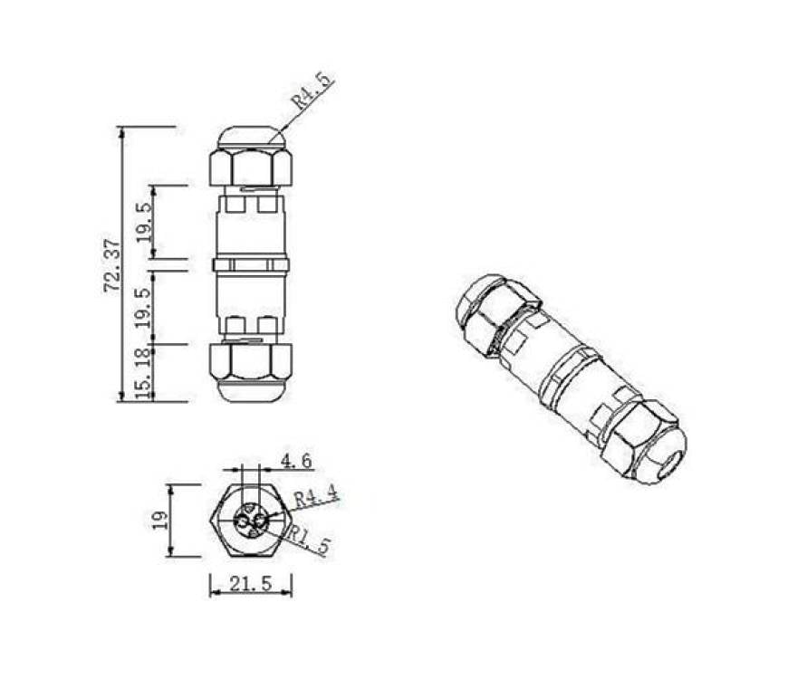 lc led-lampa 220-240v ac 4000k 5000 lumen ip20 ce rohs certifierad