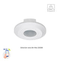 Spectrum smart PIR-sensor 360° utanpåliggande montering, 2000W last, 8m räckvidd, 1-10V, Wi-Fi BT, IP20, 230V