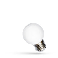 Spectrum LED-kula G45 E27 RGB-lampa, 230V, 1W, 260° vinkel, lång livslängd, 400 lumen, ej dimbar, för inomhusbruk
