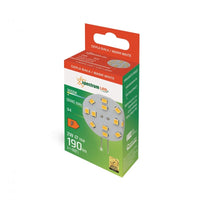 Spectrum LED G4 12V 2W warm white 3000K with 190 lumens and 120° beam angle - ideal interior lighting
