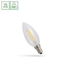 Spectrum LED ljuslampa E14 4W 2700K varmvit 450 lumen 300° strålningsvinkel IP20 230V ej dimbar