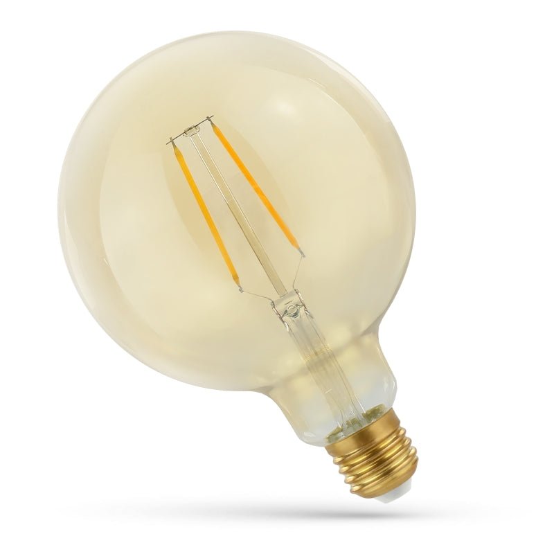 Spectrum LED glob g125 E27 230V 2W 2400K varm vit för stämningsfull belysning 230 lumen retrodesign
