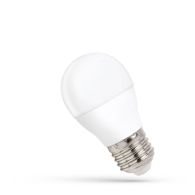 Spectrum LED-lampa G45 E-27 230V 8W 710 lumen 3000K varmvit ljus 160° strålvinkel 17000h