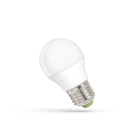 Spectrum LED-glödlampa P45 E27 230V 6W dimbar neutralvitt 4000K lampa, 500 lumen, 160° strålningsvinkel, CRI 80