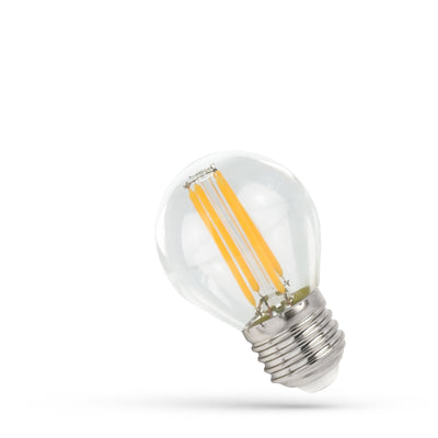 spectrum LED-lampa P45 E27-sockel 6W filament 2700K varmvit ljus