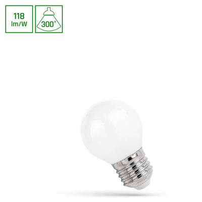 Spectrum LED-lampa P45 E27 4000K, 5.5W med 650 lumen och 300° strålningsvinkel för inomhusbruk