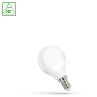 Spectrum LED bollampa G45 E14 1W 230V, 6000K, 90 lumen, 270° strålvinkel, kallt vitt ljus för inomhusbruk