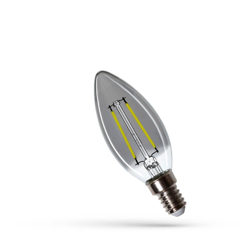 Led candle C35 E14 230V 3W 4000K NW 150 useful lumen spectrum lamp for indoor lighting