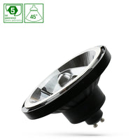 Spectrum LED AR111 GU10 12W black, 4000K neutral white, 45° beam, 1050 lumens, CRI >80, 230V, 2-year warranty