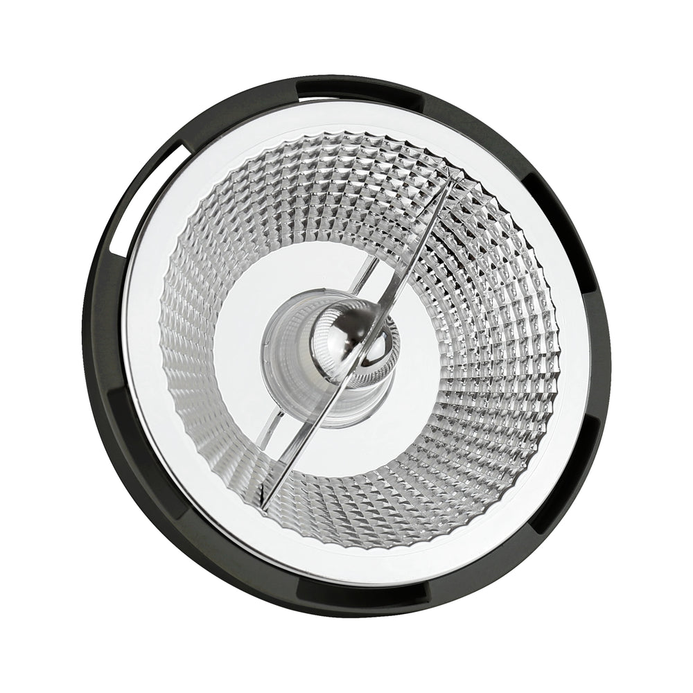 Spectrum LED AR111 GU10 12W black, 4000K neutral white, 45° beam, 1050 lumens, CRI >80, 230V, 2-year warranty