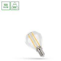 Spectrum LED bulb G45 E14 2700K 230V 1W warm white, 100 lumens, 300° beam angle, energy-saving and durable